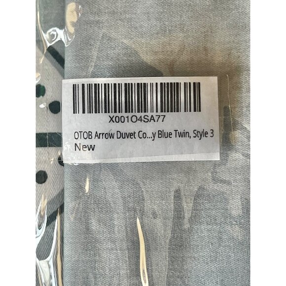 Home Collection Twin Size Reversible Duvet Cover & Pillow Shams Set Arrow NWT - Picture 7 of 16